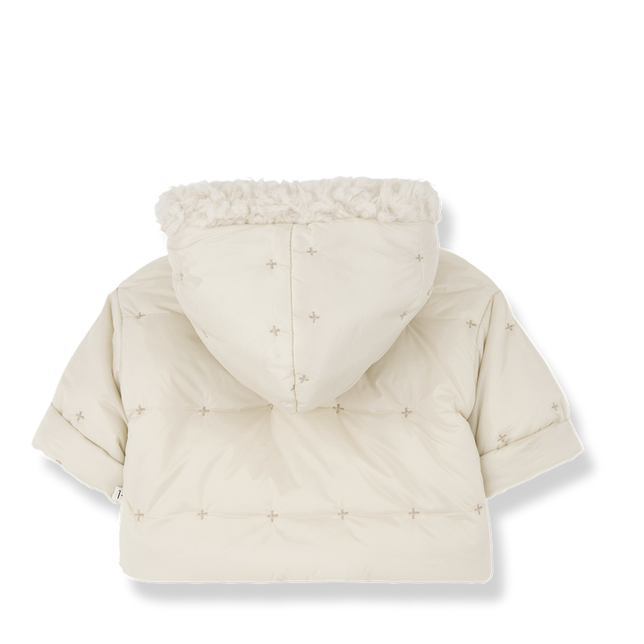 BENJAMIN-padded hood jacket-ecru