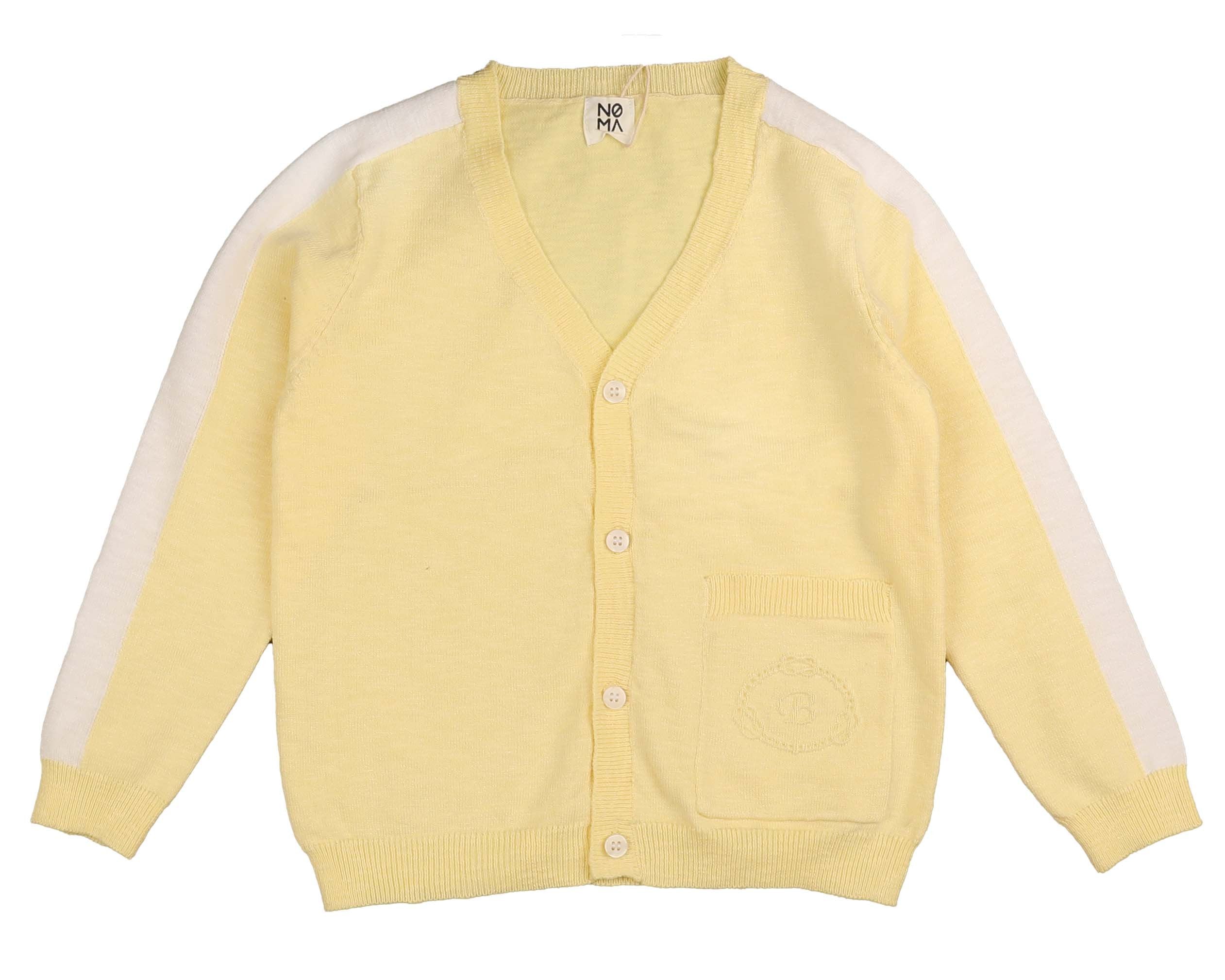 BKN264 SLUB CARDIGAN-YELLOW – whoopikids