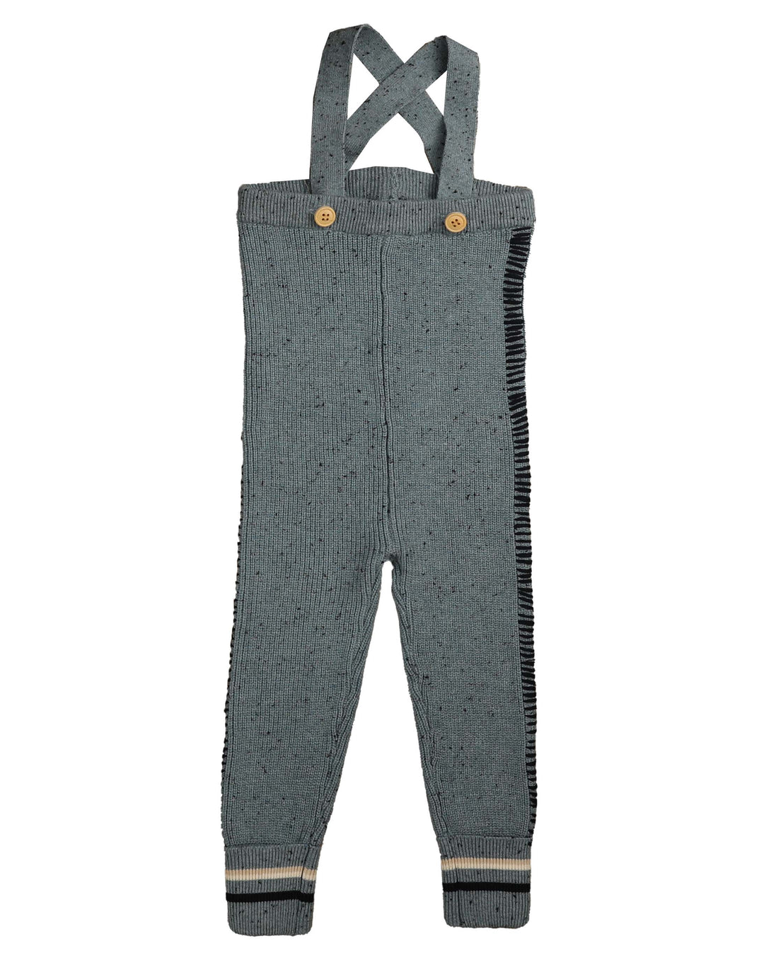 BKN634-Stripe detail baby overall-DUSTY BLUE