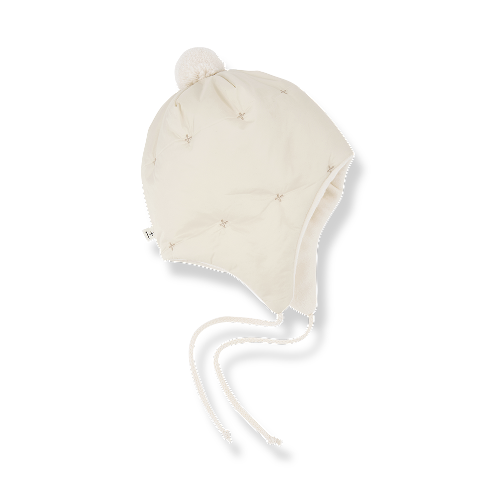 BO-padded beanie-ecru