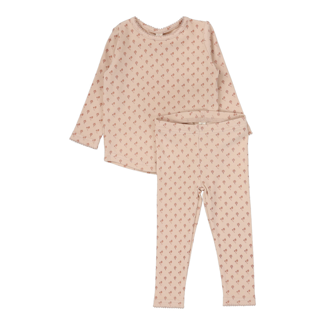 Ballard Print Lounge Set-Dusty Pink