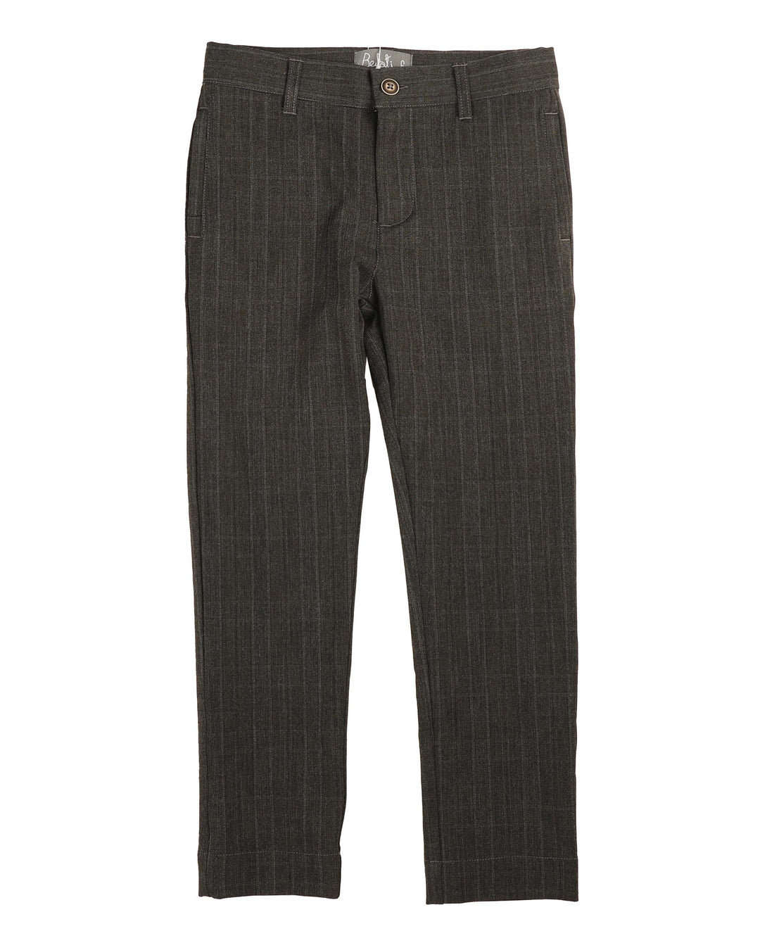 BTR465-Plaid pants-GREY