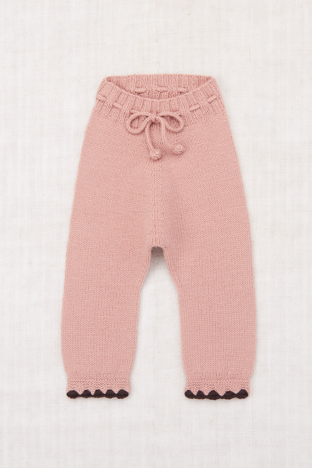 Baby Crochet Trim Snowy Day Legging-Rosette