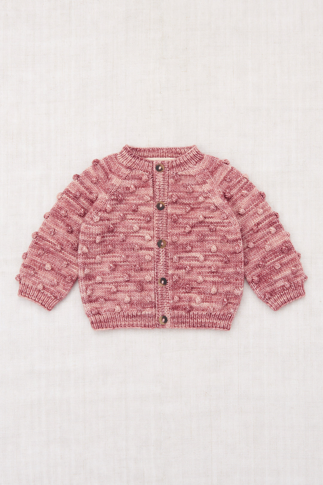 Baby Popcorn Cardigan-Prairie Rose