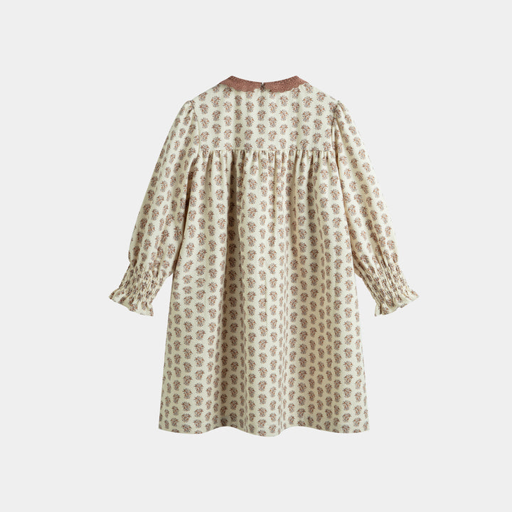 Loredana Dress Cream Flower