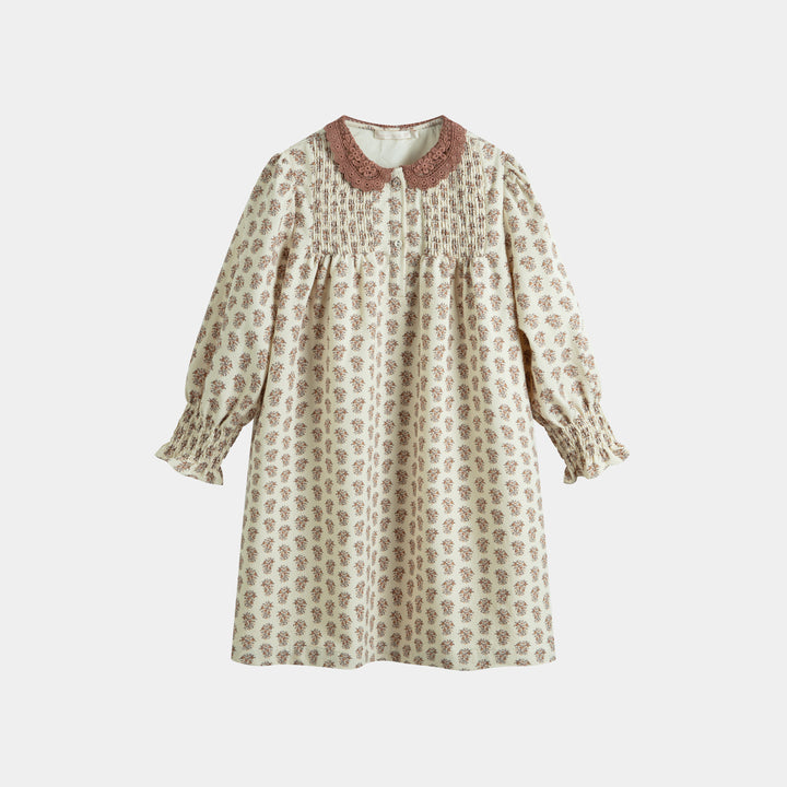 Loredana Dress Cream Flower