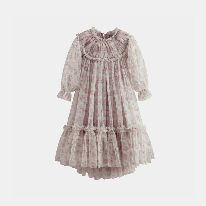 Marisol Dress Pink Roses