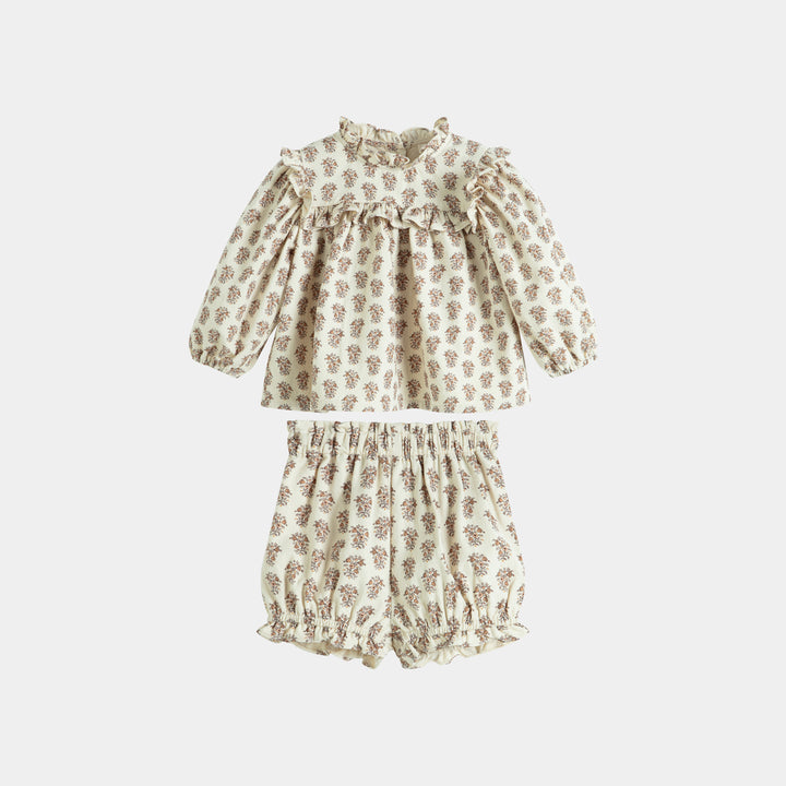 Ava Set Cream Flower