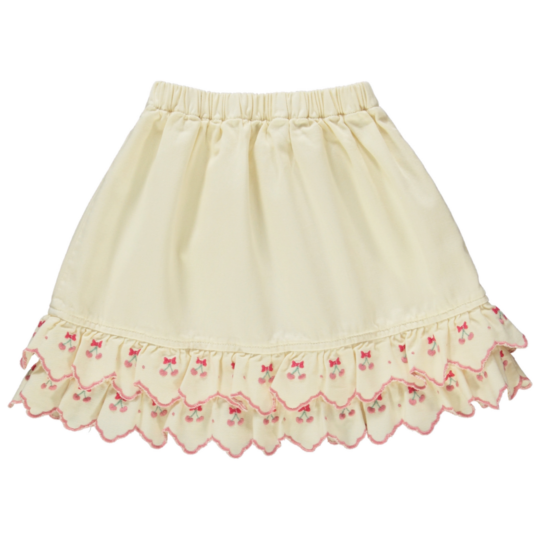 CERISE SKIRT-Natural Cherry Denim