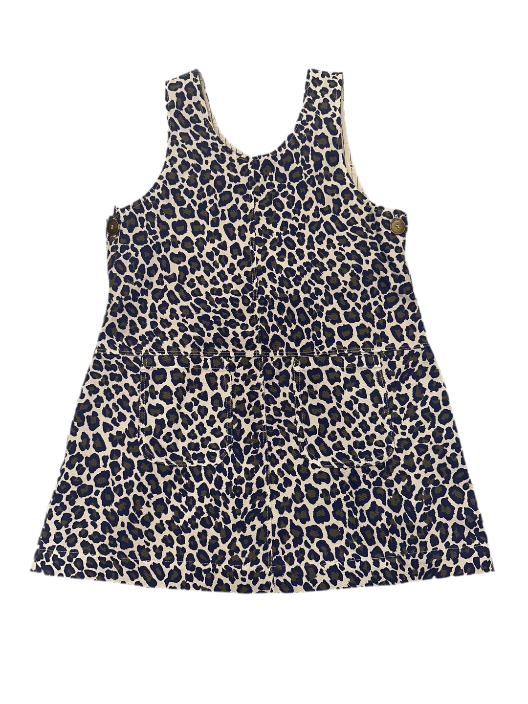 EMILIAK319w5-Animal print twill dress-stone