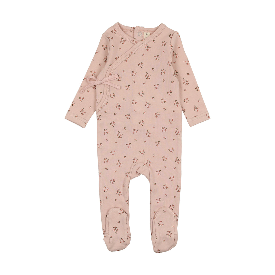 DAINTY FLORAL FOOTIE- dusty pink/ FLORAL