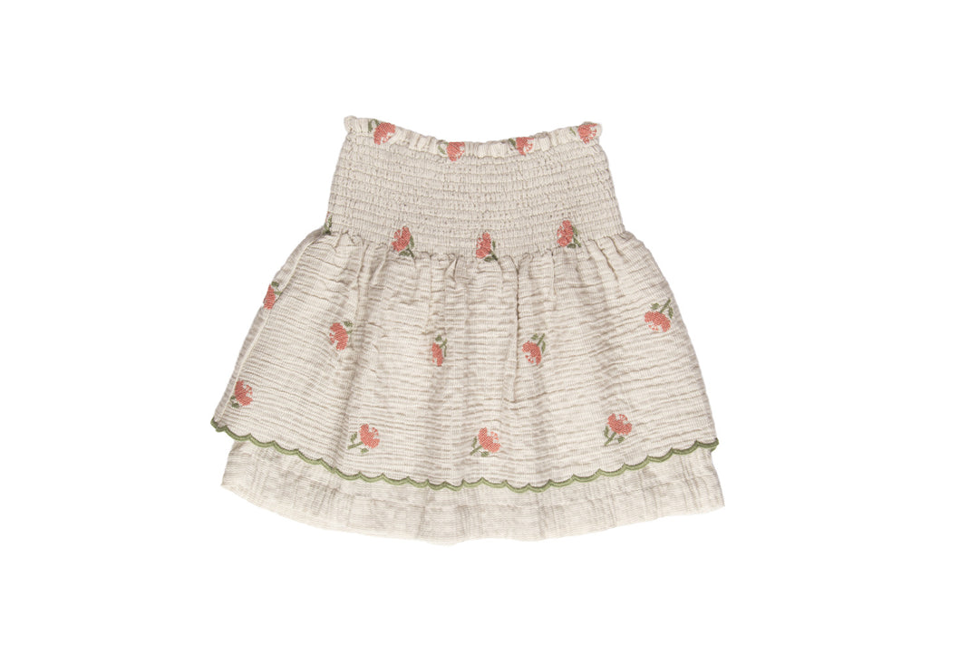 SS25030-CLARA LL SKIRT-RAINBOW STRIPES