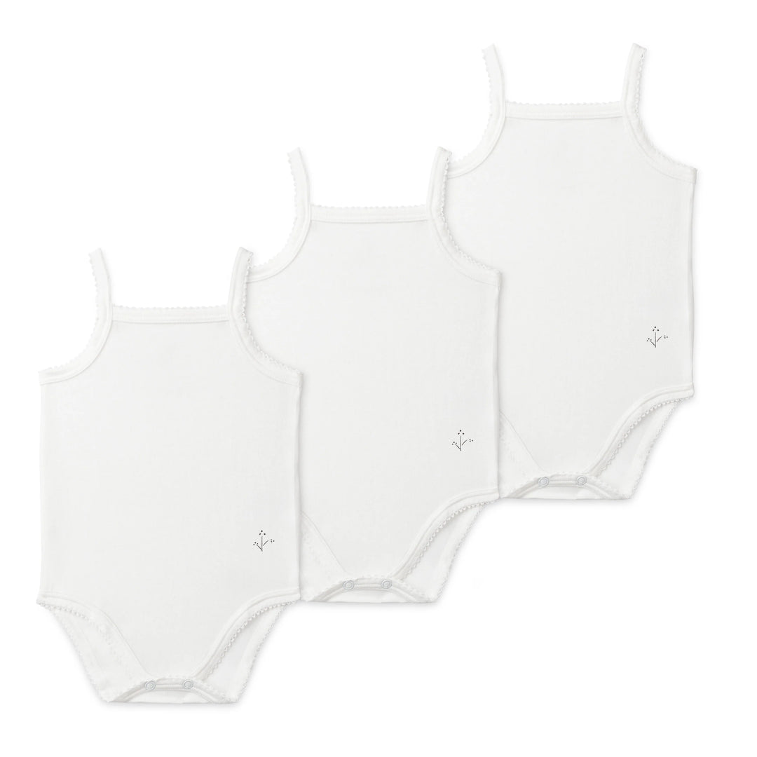 GIRLS SOLID UNDERSHIRTS-White