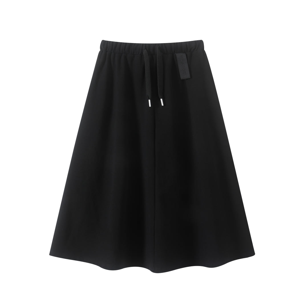 No.1517-maxi skirt-Black