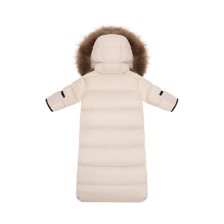 F25-5016B-DOWN FUR SNOWSUIT-Beige