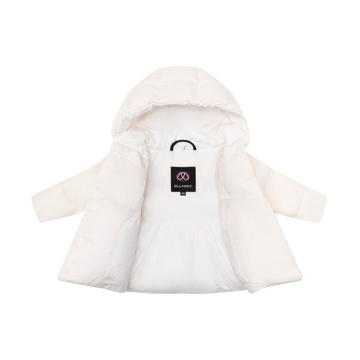 F25-5035W-FLARED ENFANT DOWN JACKET-Off White