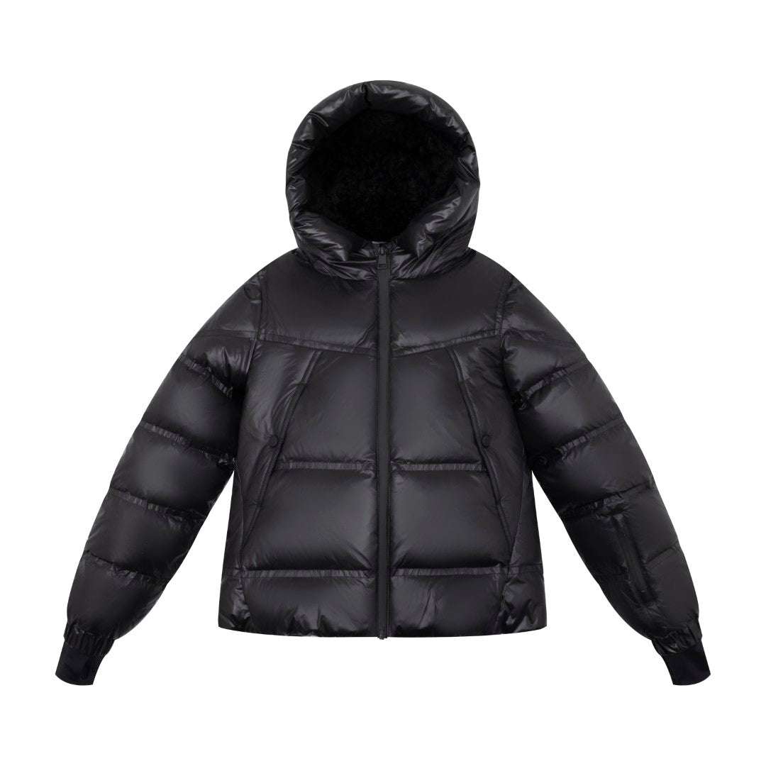 F25-5063B-JULIA SHERPA DOWN JACKET-Black – whoopikids