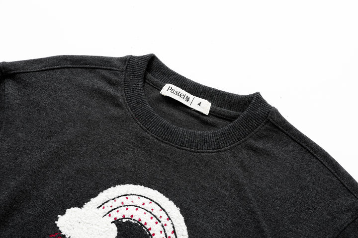 COZY RAINBOW PAJAMA-DARK GREY