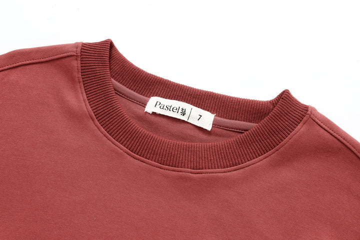 COZY RAINBOW NIGHTSHIRT-RUST