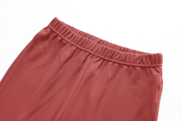 COZY RAINBOW NIGHTSHIRT-RUST