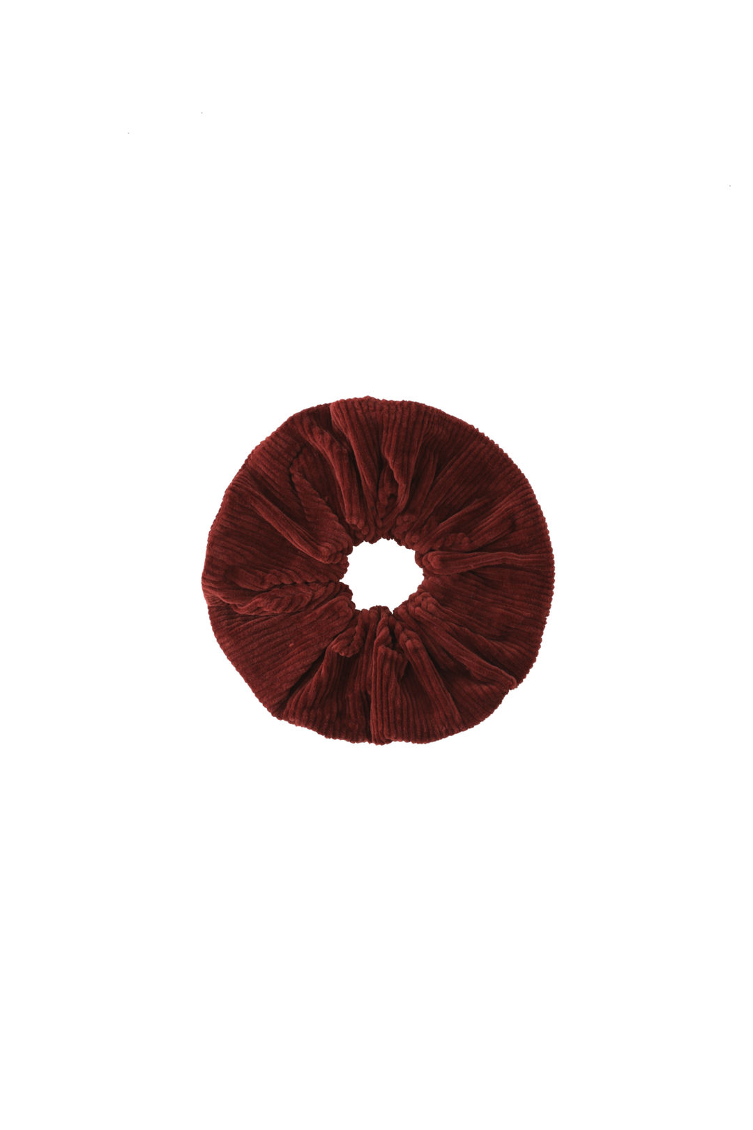 CORDUROY SCRUNCHIE-RUST