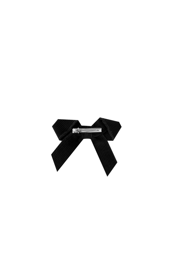 CORDUROY HAIRBOW-BLACK