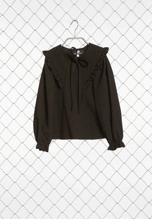 IVY CUP BLOUSE-Black