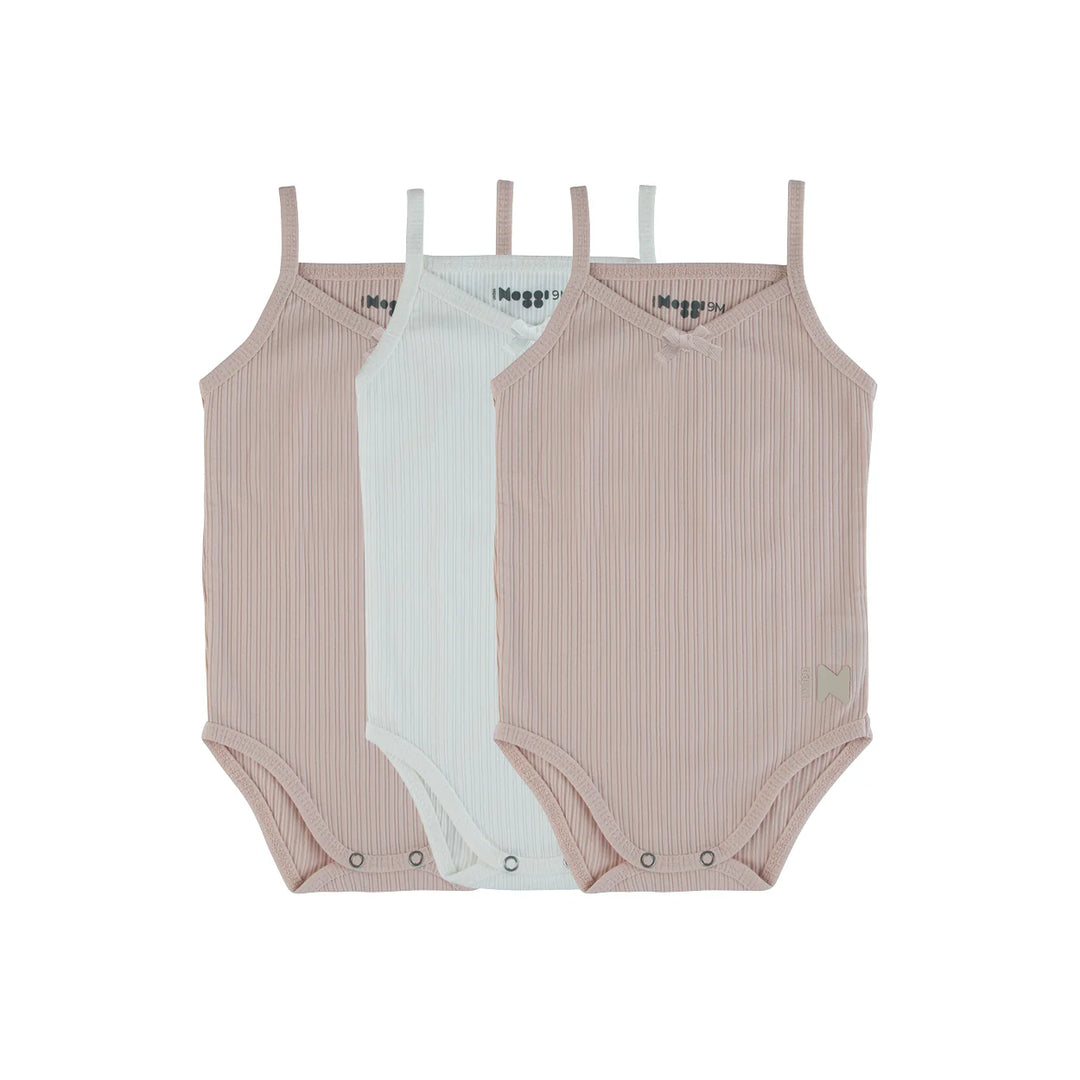 NOGGI RIBBED-Mauve/White (3Pack)