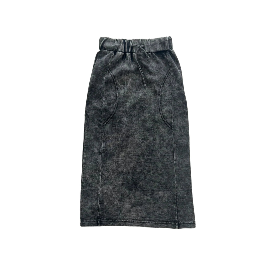 21-063A-Stitch Skirt-Black Wash