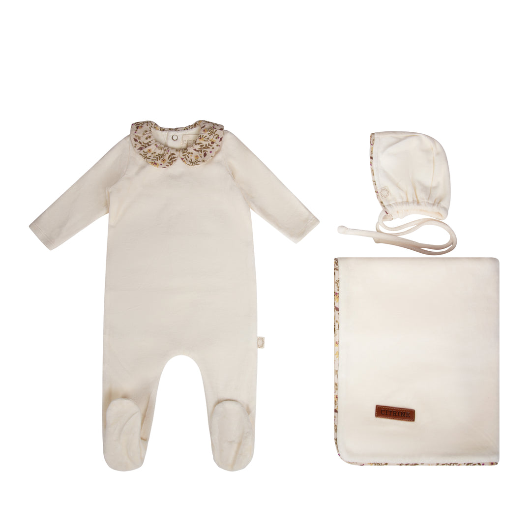 LEAF COLLAR SET-Off White