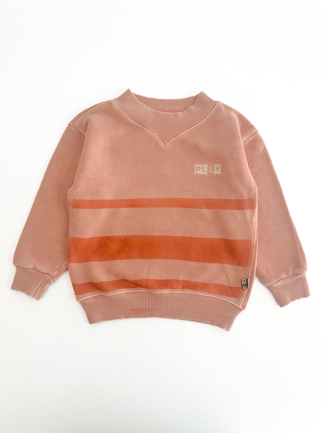 TERRIBLE TWO SWEATER-Stripe Nature Pale Crimson