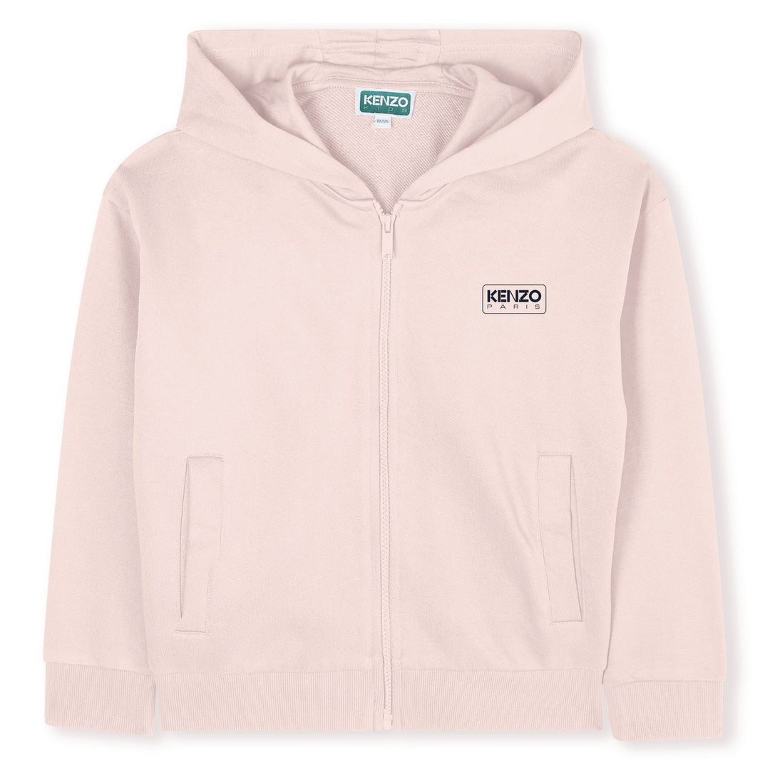 K61466-ZIP UP HOODIE-PINK PALE