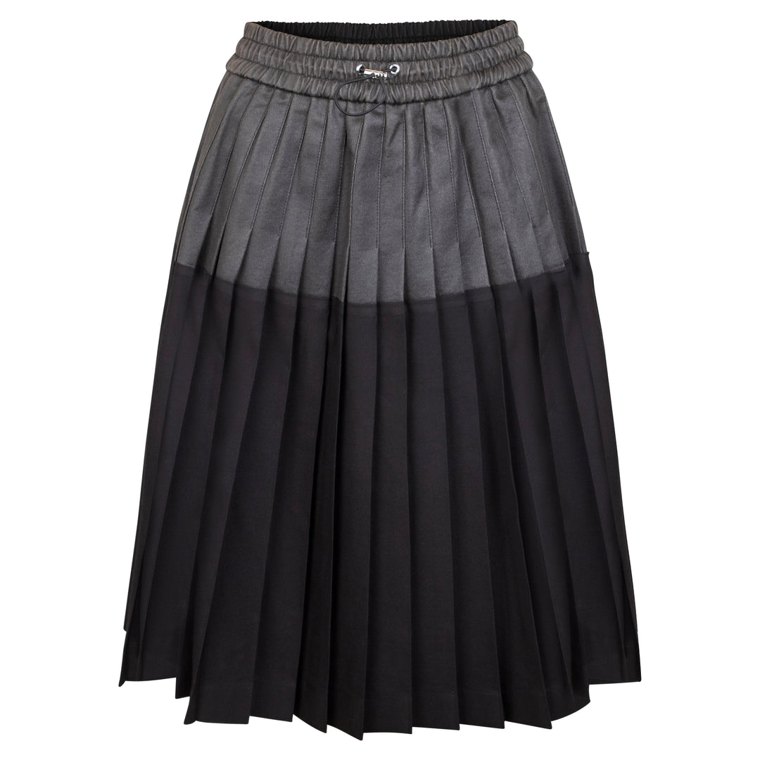 L211-Rose Pleated Skirt-Black