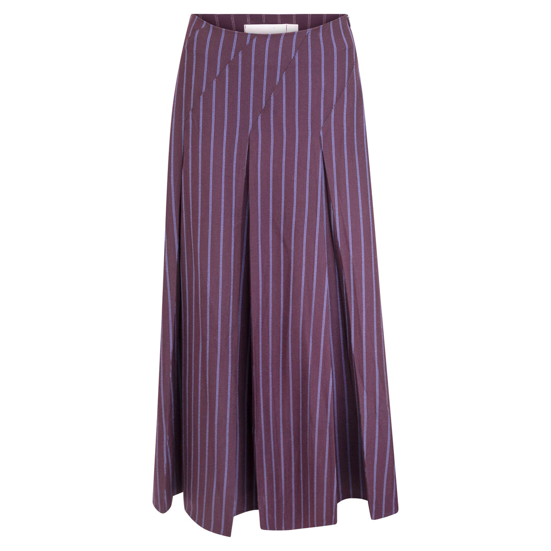 L213-Vivian Midi Skirt-Wine
