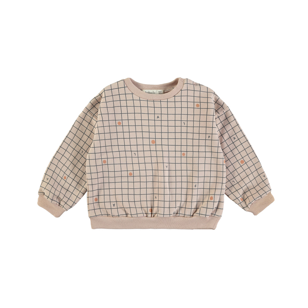 Sweatshirts-Checks nude
