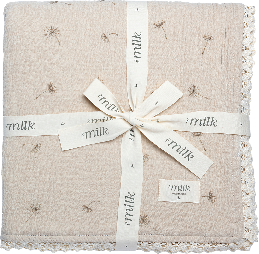 LACE EDGE BLANKETS-WILDFLOWER TAUPE