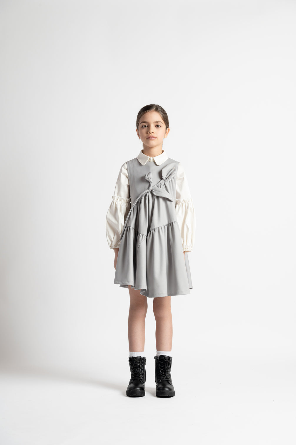 25WAGDRE00037-MAGNOLIA-SLEEVELESS FLANNEL SHORT DRESS-LIGHT