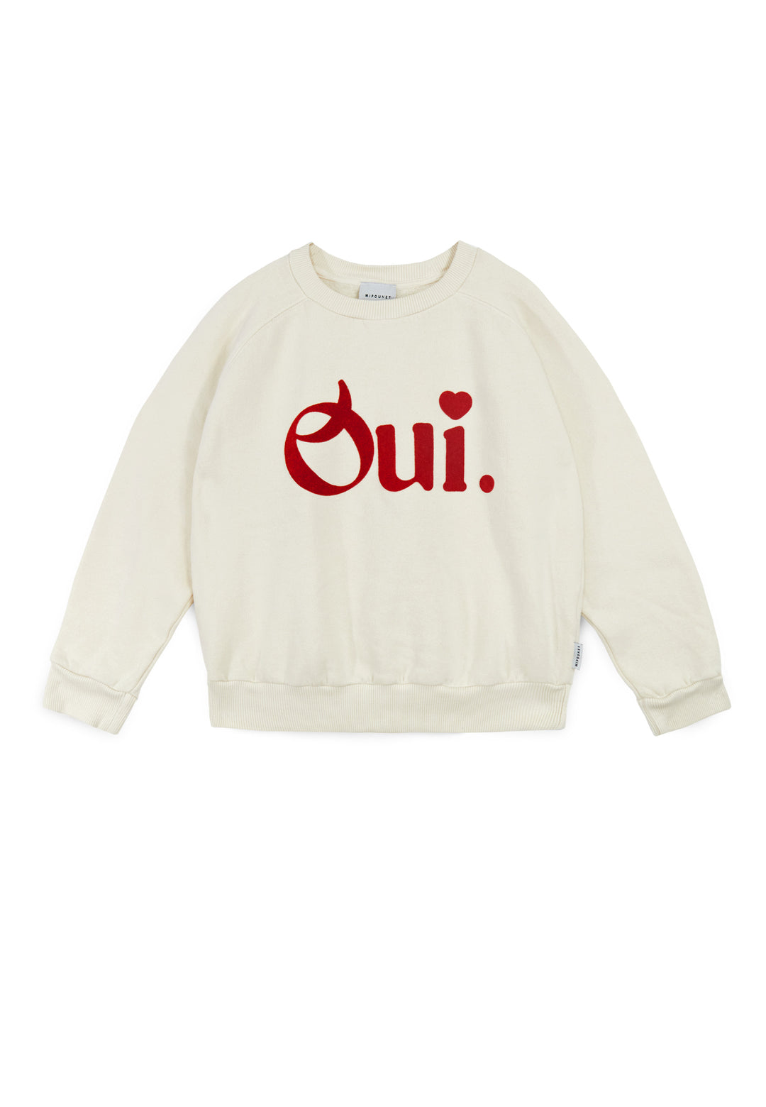 OUI FELPA SWEATSHIRT-ORGANIC COTTON FLECCE (ECRU)