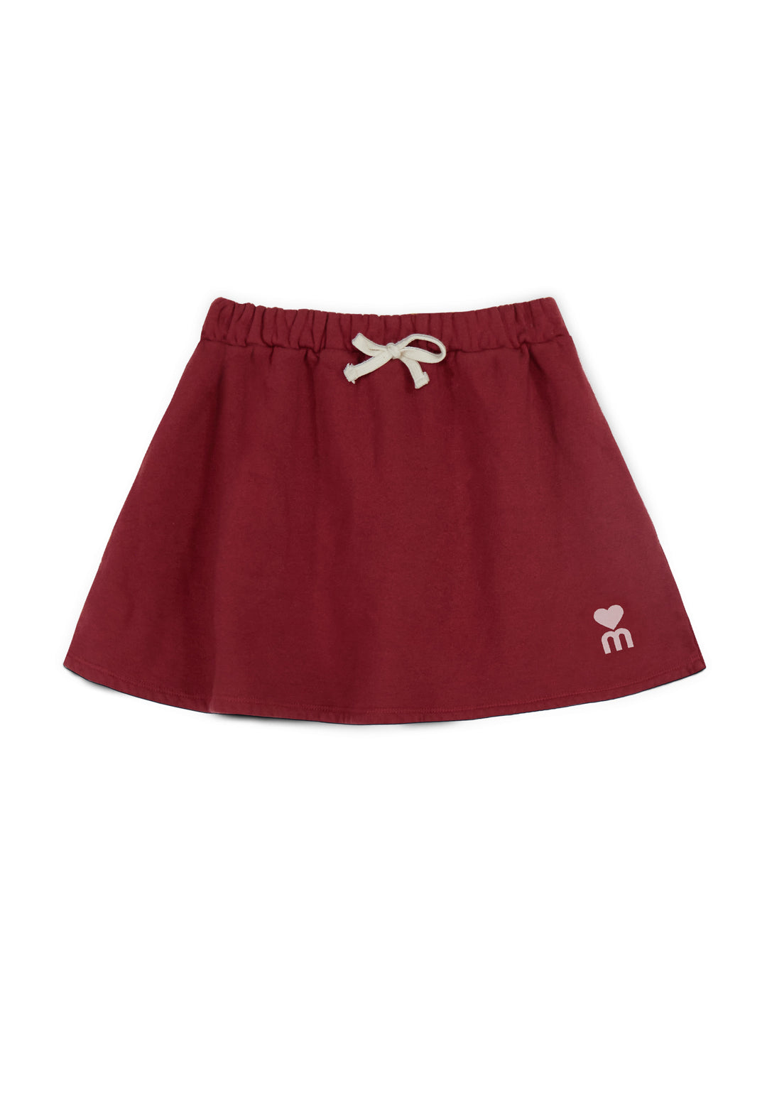 MODENA FELPA SKIRT | CUSTOM |-ORGANIC COTTON FLECCE (RIO RED)