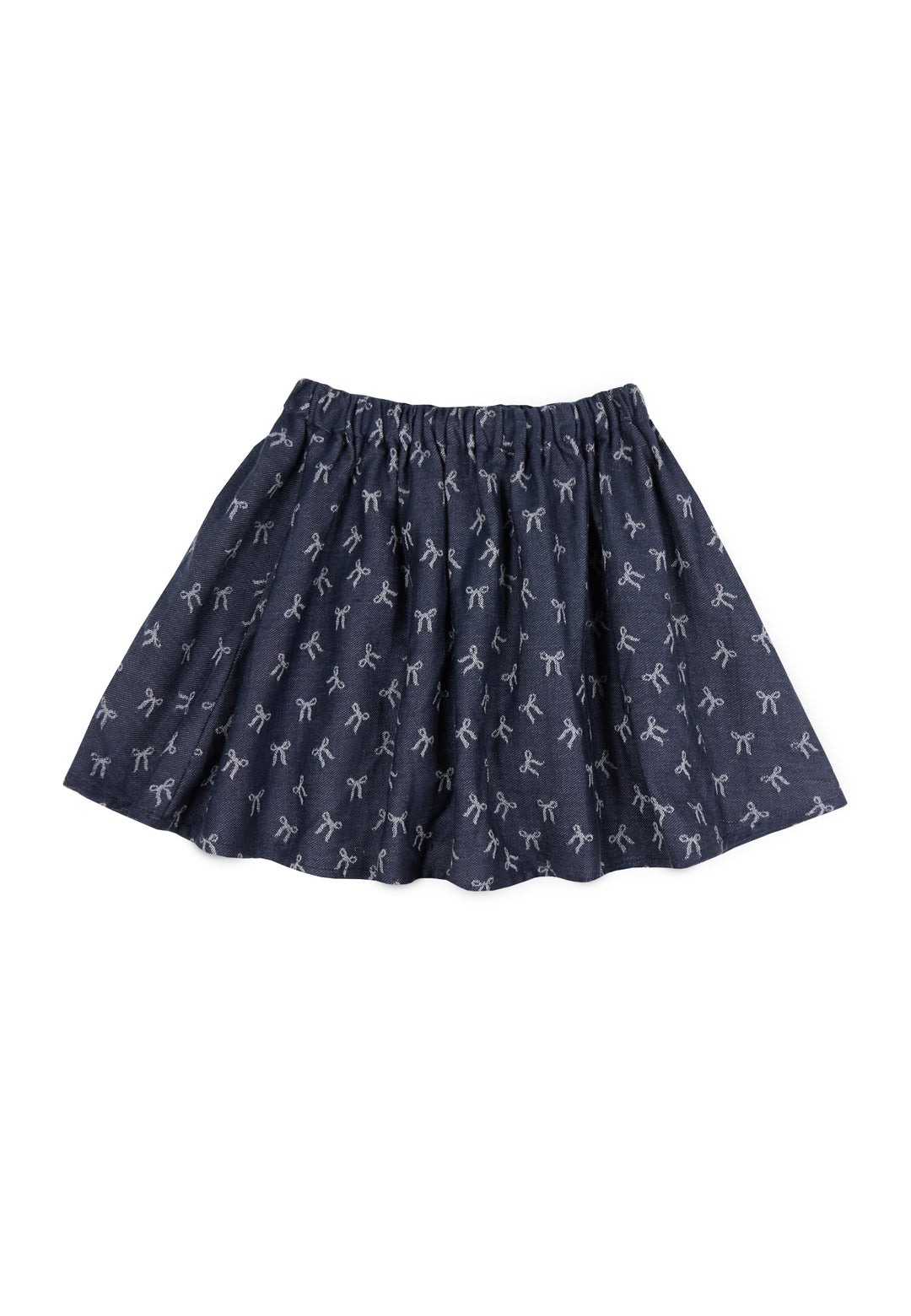 AMANDINE SKIRT | CUSTOM |-ORGANIC COTTON JACQUARD (DARK BLUE)