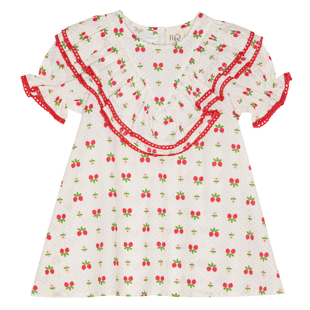 F10469-SOFIA SS DRESS-Soft White Berry
