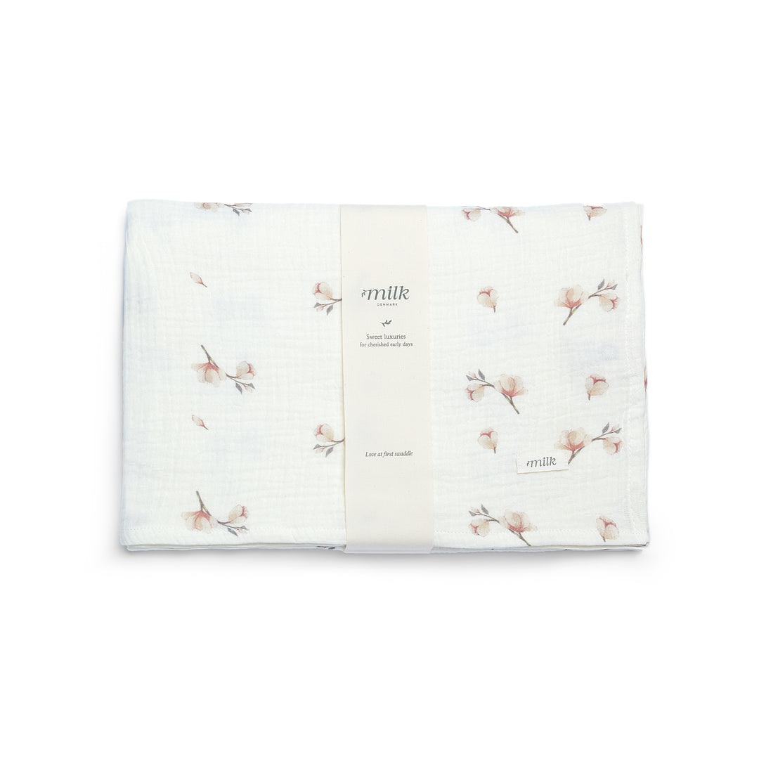 MUSLIN SWADDLES-BLOSSOM IVORY