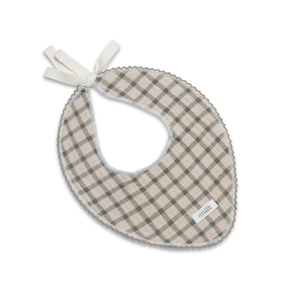 MUSLIN BIBS-GRID