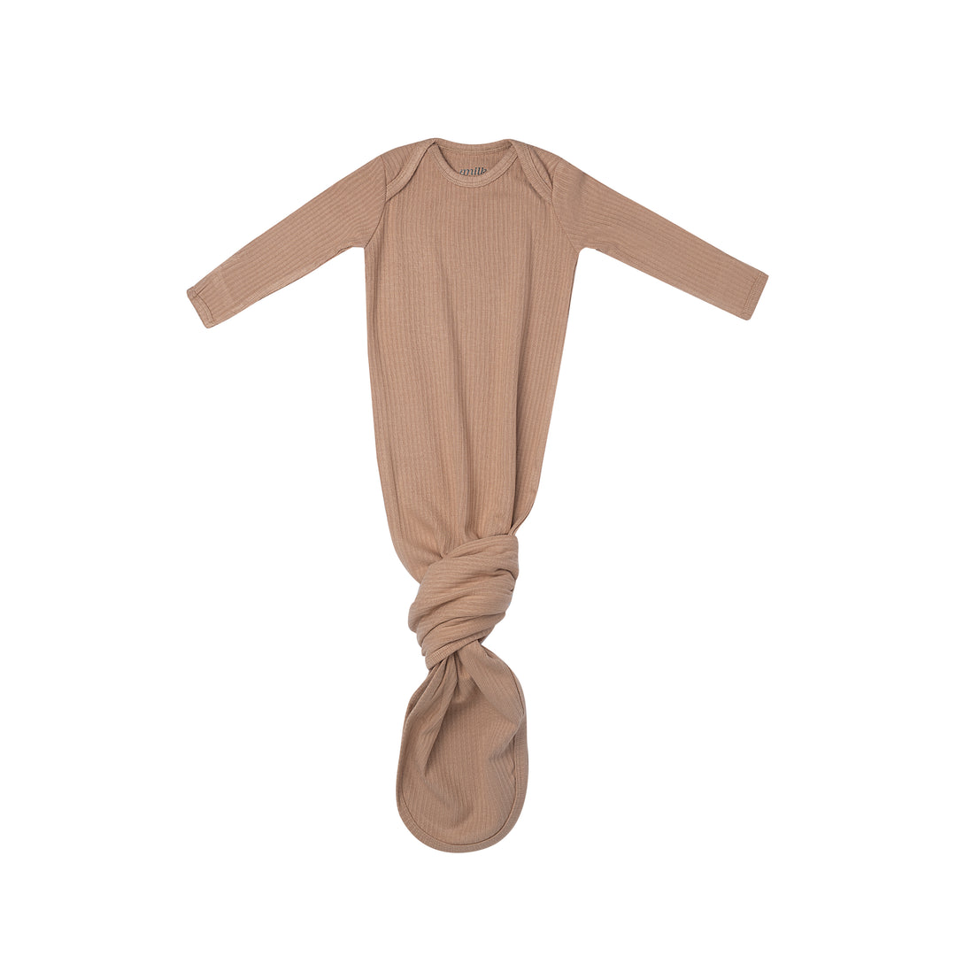 NEWBORN GOWNS-SOLID CLAY