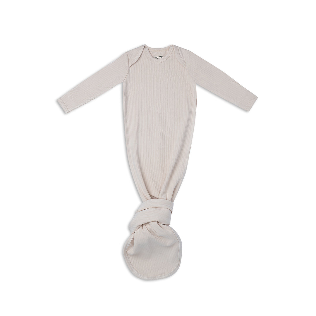 NEWBORN GOWNS-SOLID SAND