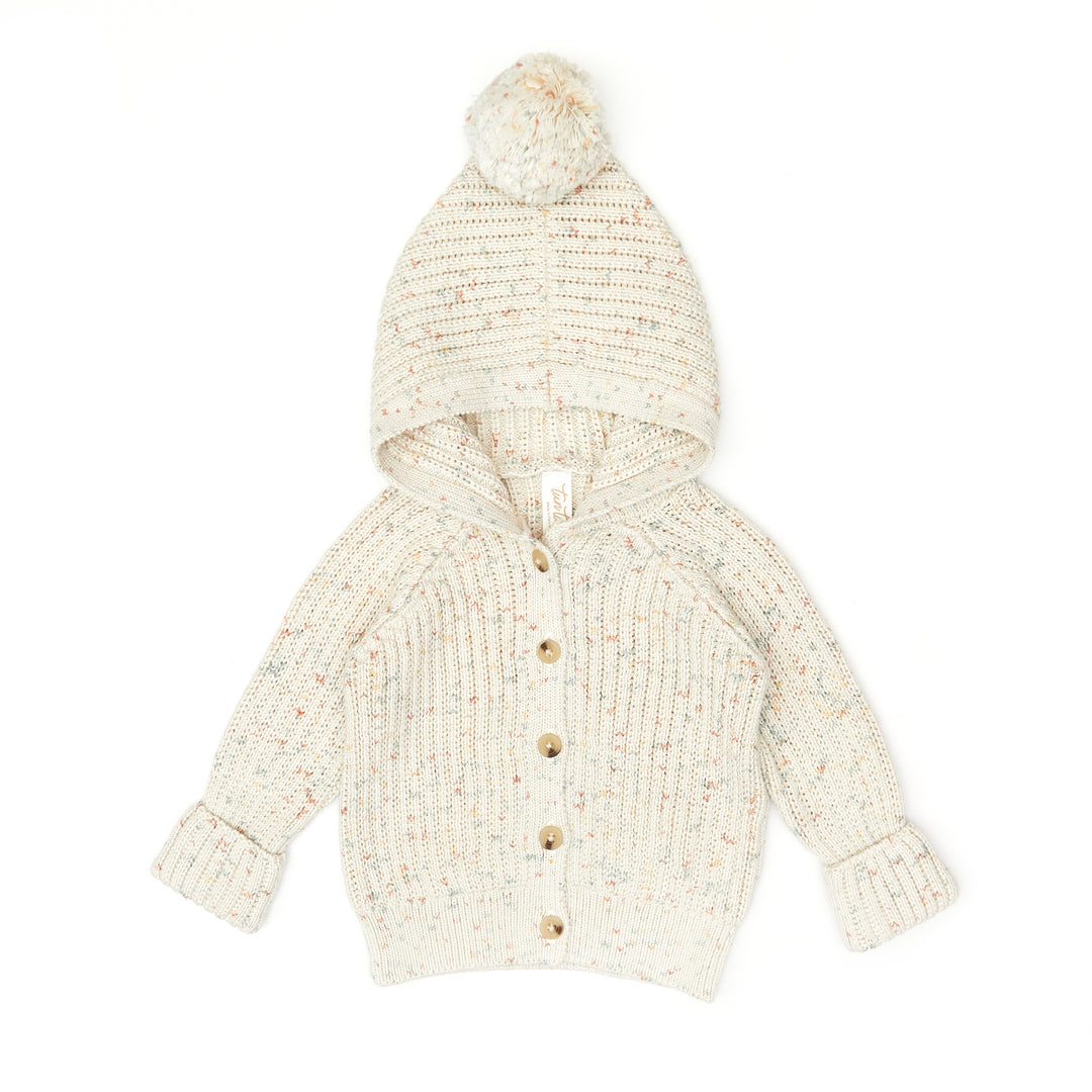 NF011CN-Hooded Sweater-Natural confetti