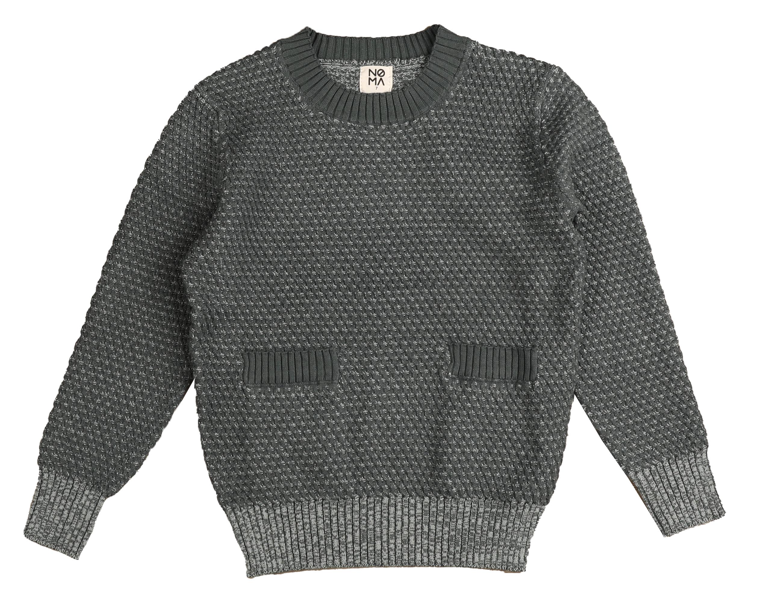 NKN144-Textured crew neck knit-TEAL – whoopikids