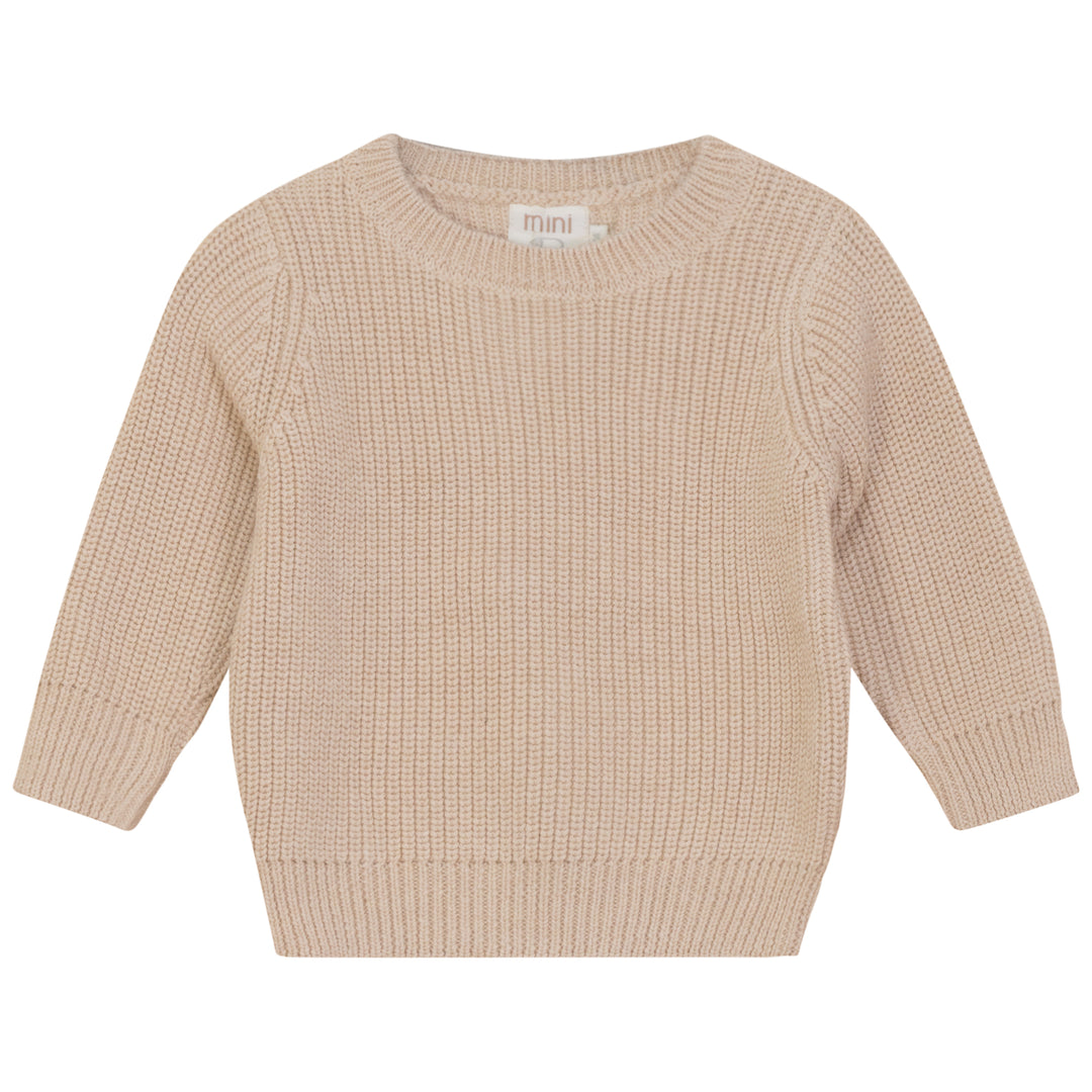P6421-CHUNKY SWEATER-BEIGE