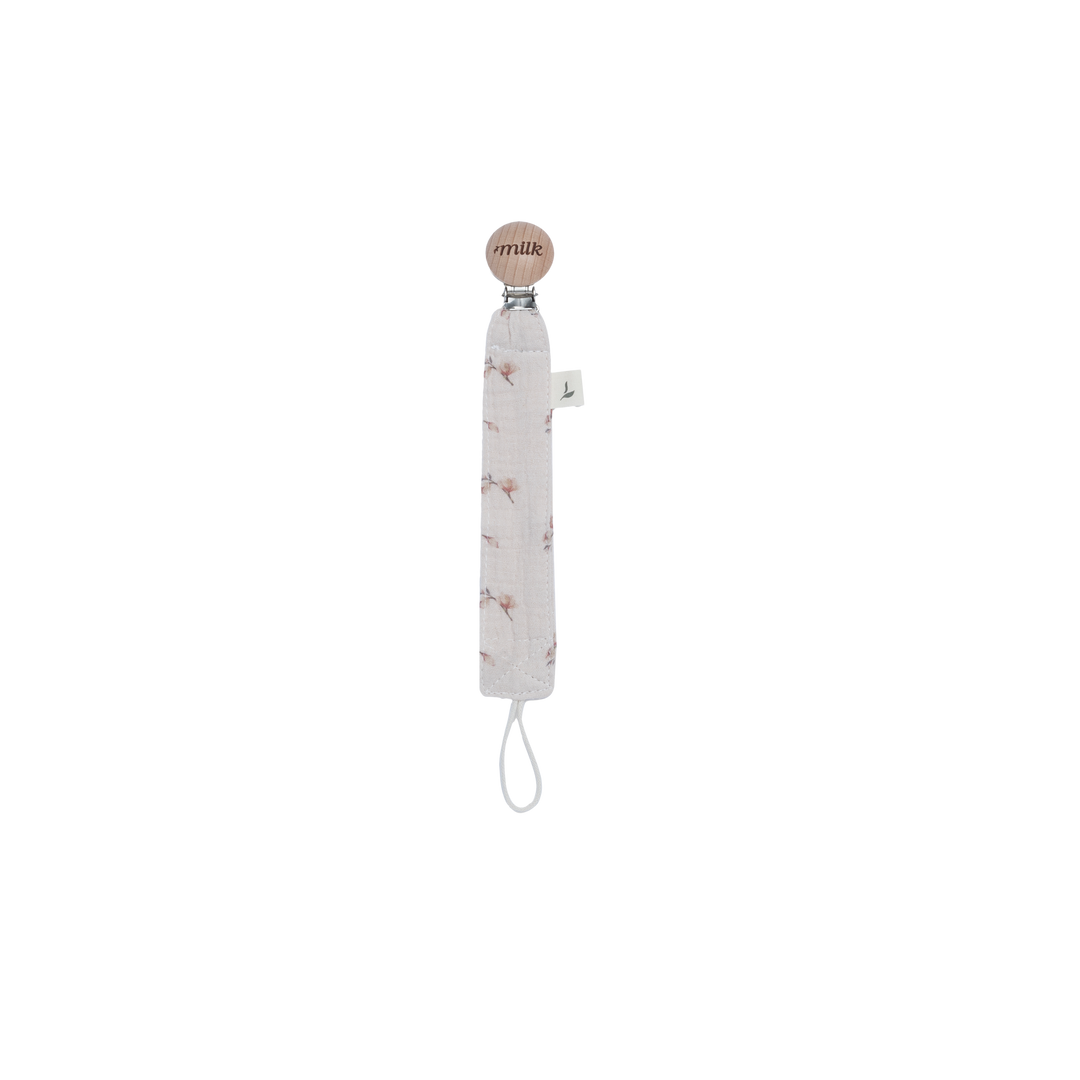 MUSLIN PACI CLIPS-OAT BLOSSOM