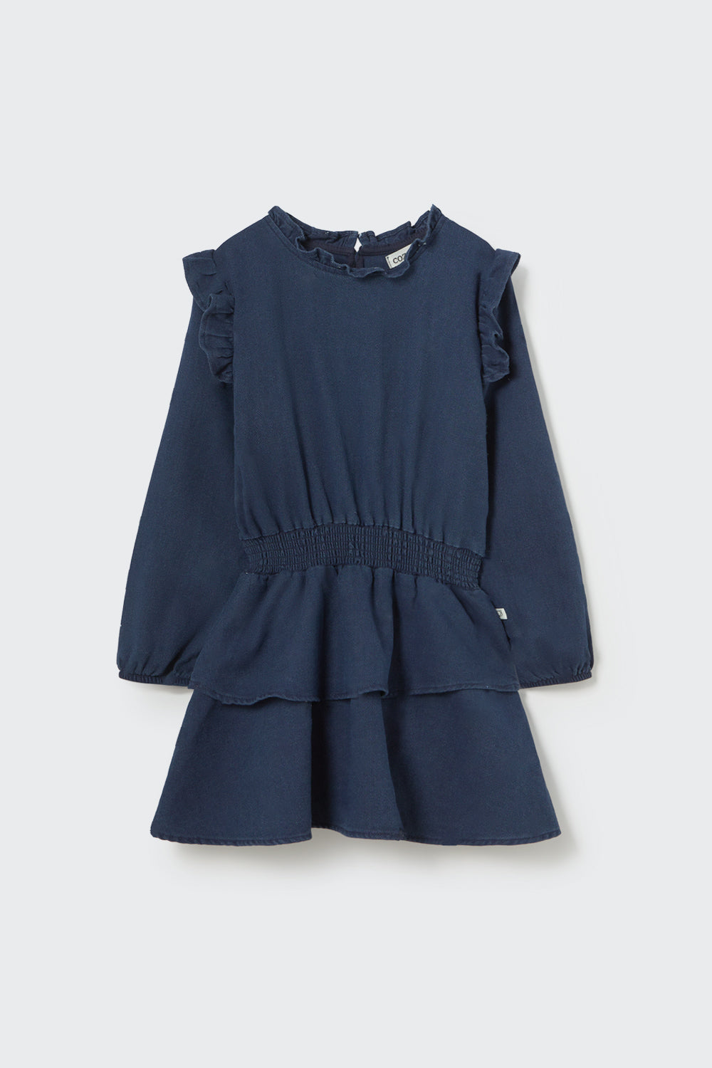 RIGAK288w5-Dobby denim dress-denim